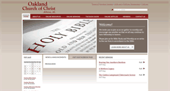 Desktop Screenshot of churchofchristatoakland.com