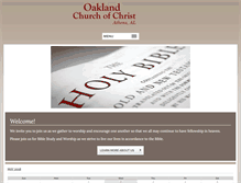 Tablet Screenshot of churchofchristatoakland.com